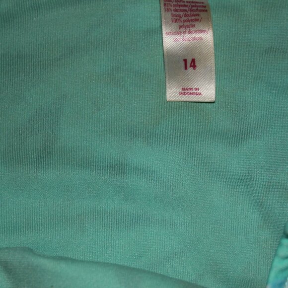 Multi Color 2 Pcs Justice Bikini Swimsuit Size 14 - Picture 5 of 12